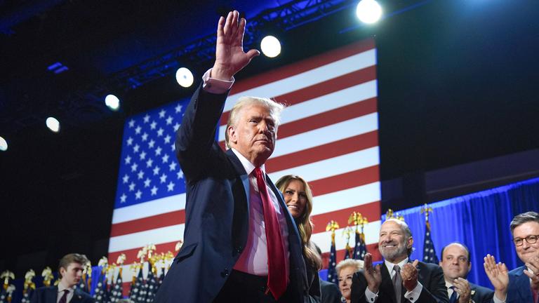 Donald Trump in West Palm Beach, aufgenommen am 06.11.2024
