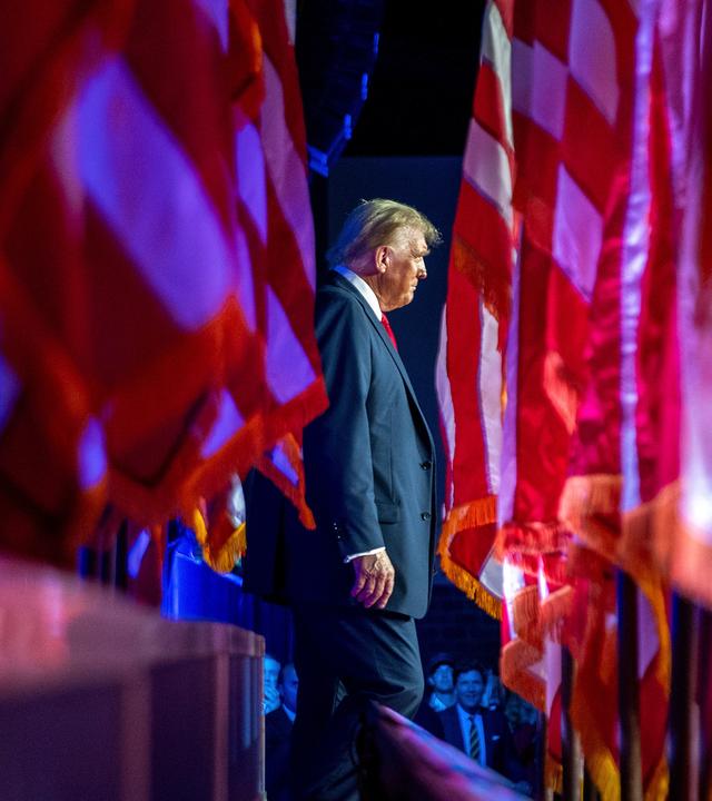 Donald Trump in West Palm Beach, aufgenommen am 06.11.2024