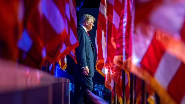 Donald Trump in West Palm Beach, aufgenommen am 06.11.2024