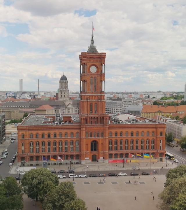 Das Rote Rathaus in Berlin