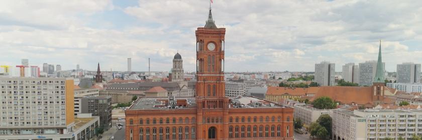 Das Rote Rathaus in Berlin