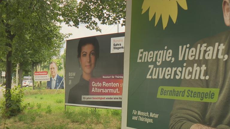 Wahlplakat in Thüringen