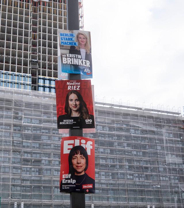 Wahlplakate - Wahl zum Abgeordnetenhaus von Berlin 2026