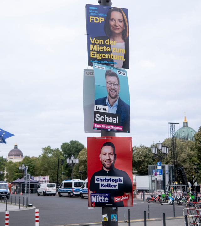 Wahlplakate - Wahl zum Abgeordnetenhaus von Berlin 2026