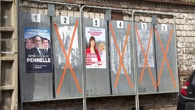 Wahlplakate in Frankreich