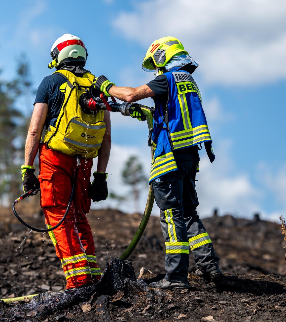 Waldbrand in Thüringen 