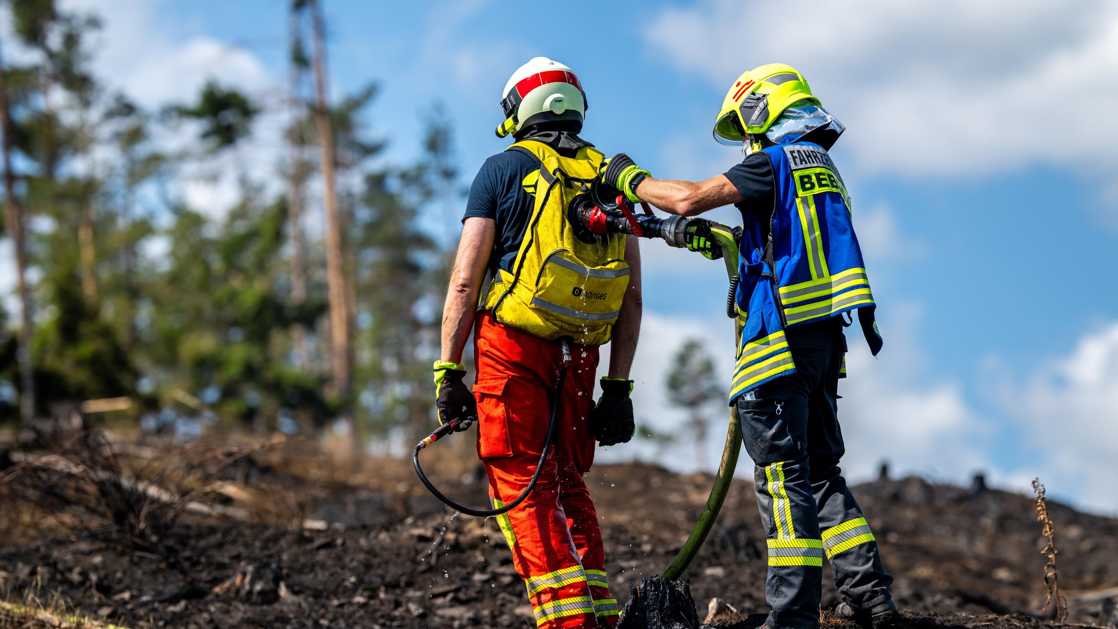 Waldbrand in Thüringen 