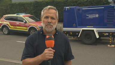 ZDF-Reporter Lothar Becker zugeschaltet ins Studio aus Monschau