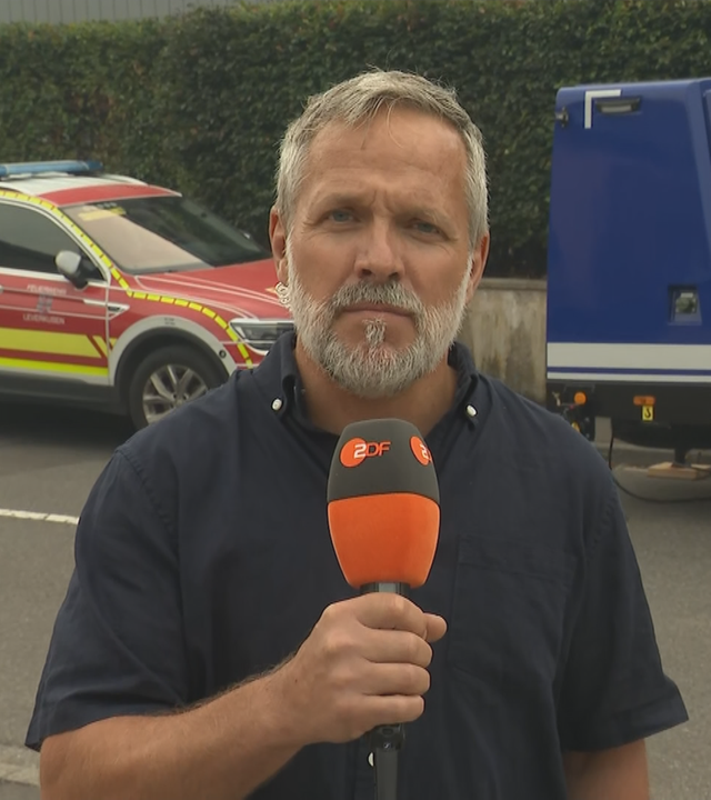 ZDF-Reporter Lothar Becker zugeschaltet ins Studio aus Monschau