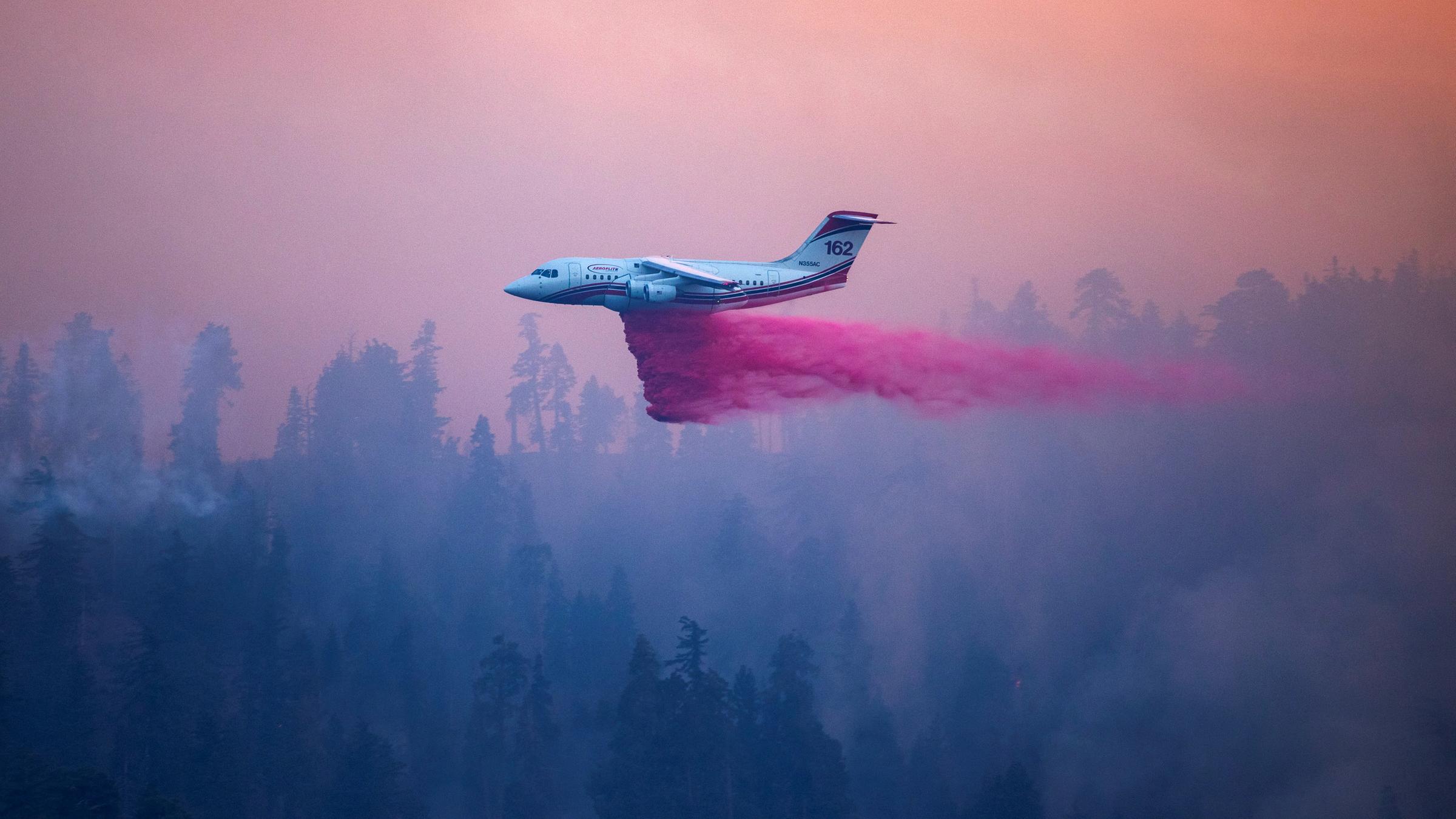 Waldbrände in Wrightwood (Kalifornien), aufgenommen am 11.09.2024