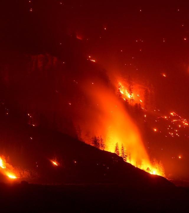 Der Waldbrand Bald Range, der 20.000 Menschen in der Region Süd-Okanagan zur Flucht aus ihren Häusern gezwungen hat, wütet.