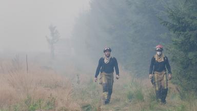Waldbrand im Hohen Venn