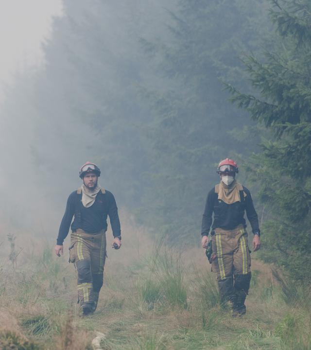 Waldbrand im Hohen Venn