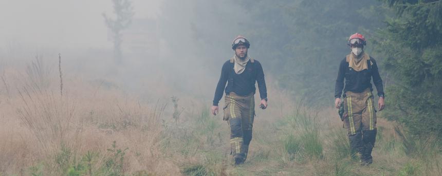 Waldbrand im Hohen Venn