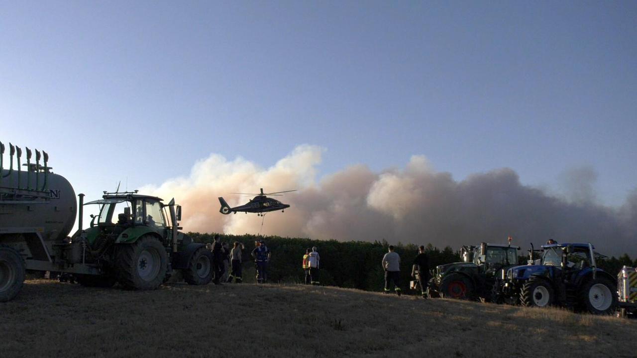 Hürtgenwald: Ortsteil in der Eifel wegen Waldbrand evakuiert