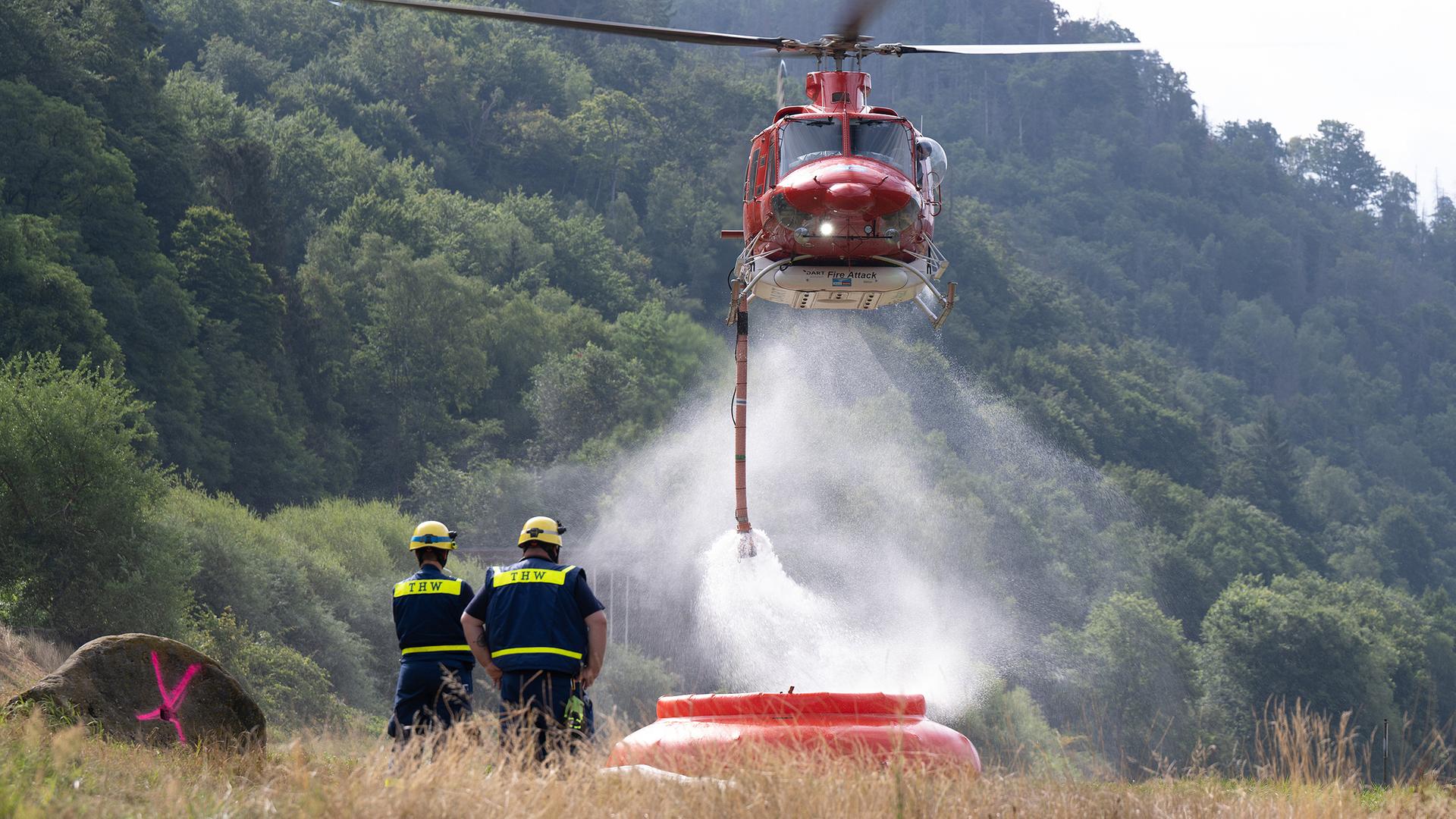 Waldbrand: Schmilka, Sachsen