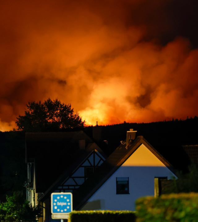 Waldbrand im Hohen Venn