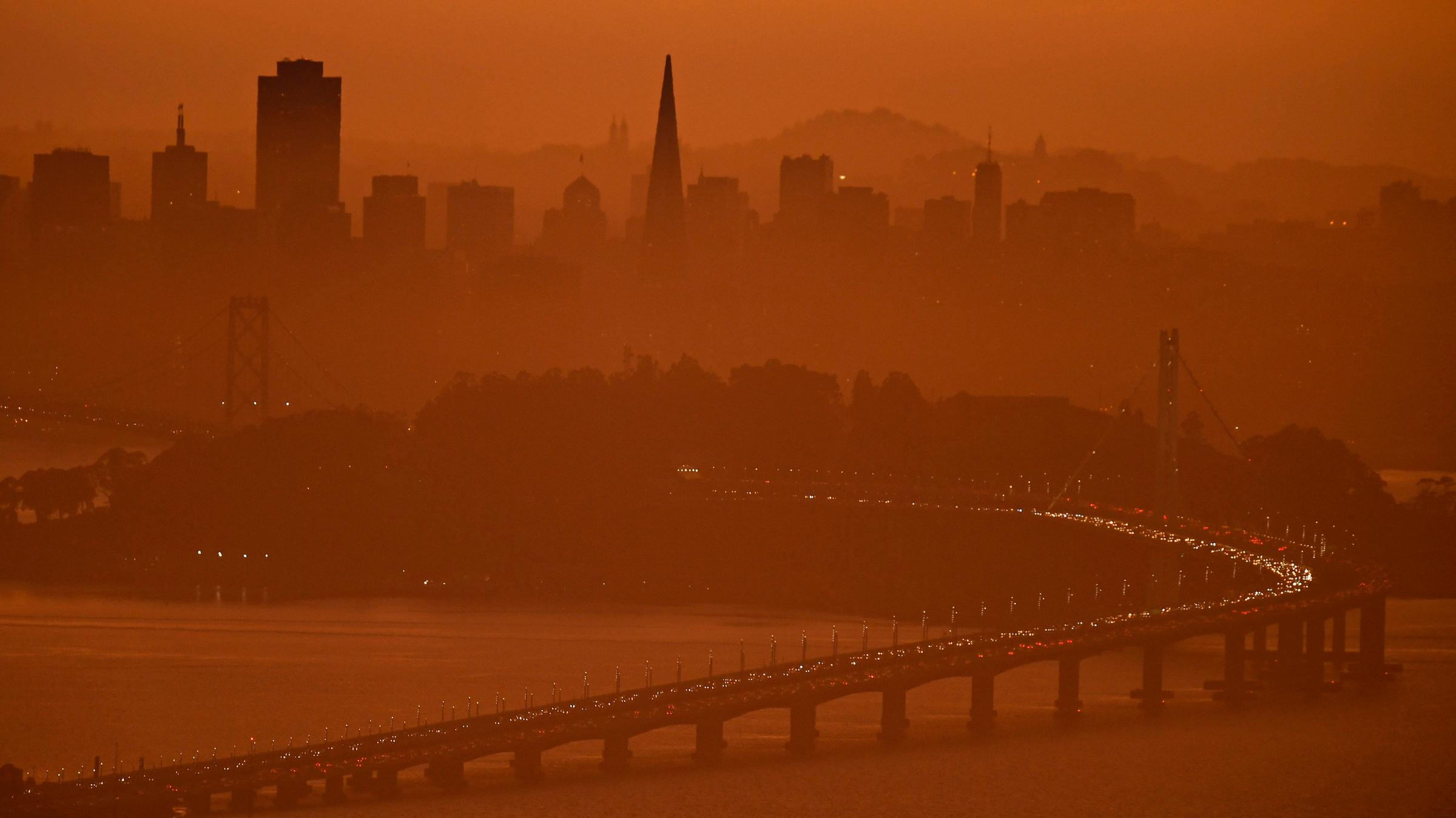 Waldbrände in Kalifornien: San Francisco im Dunst und ohne Licht
