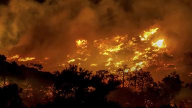 Archiv: Ein Feuer brennt in der Gegend von Ahlia in der Nähe der Hafenstadt Ierapetra an der Südküste der Insel Kreta.