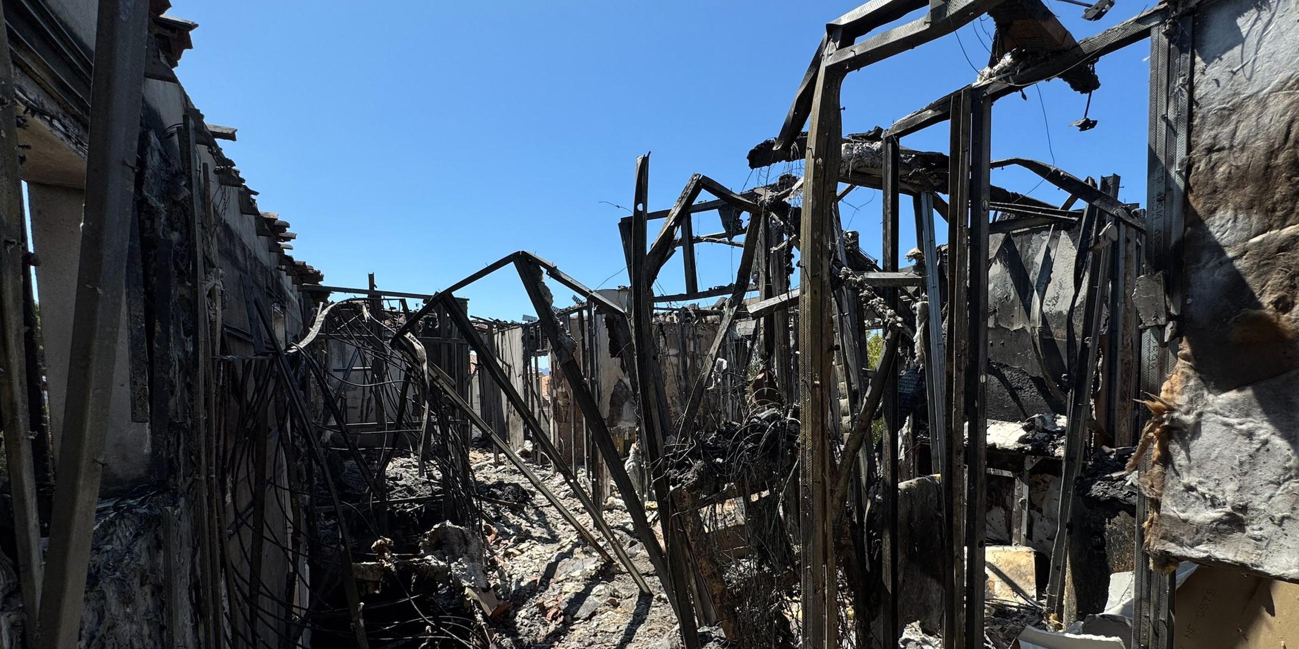 Waldbrand in Marseille