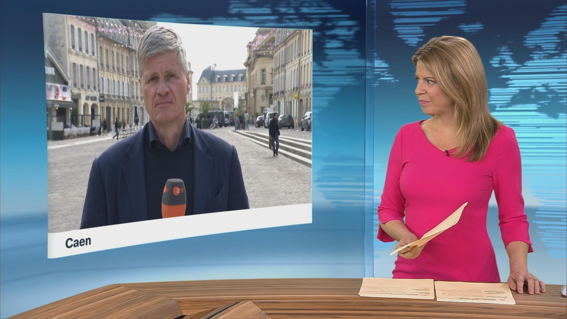 Frankreich-Korrespondent Thomas Walde im Gespräch mit Moderatorin Sara Bildau.