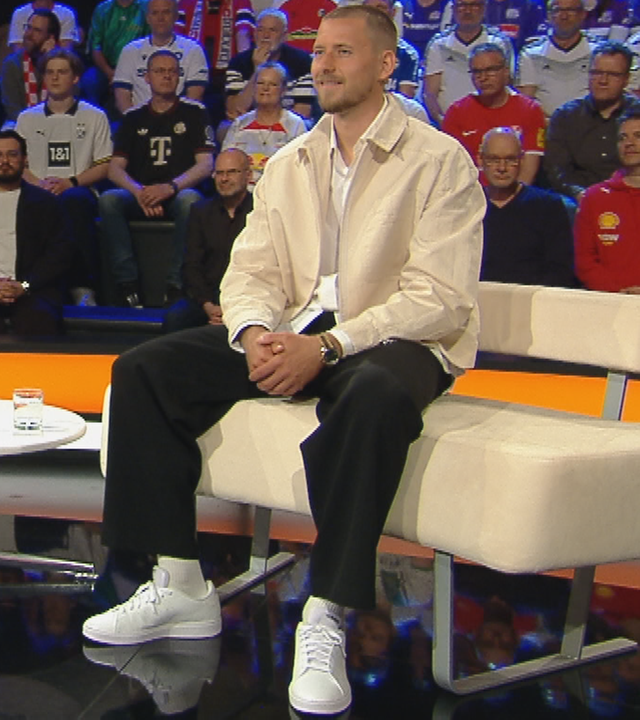 Waldemar Anton und Katrin Müller-Hohenstein (links) im aktuellen sportstudio