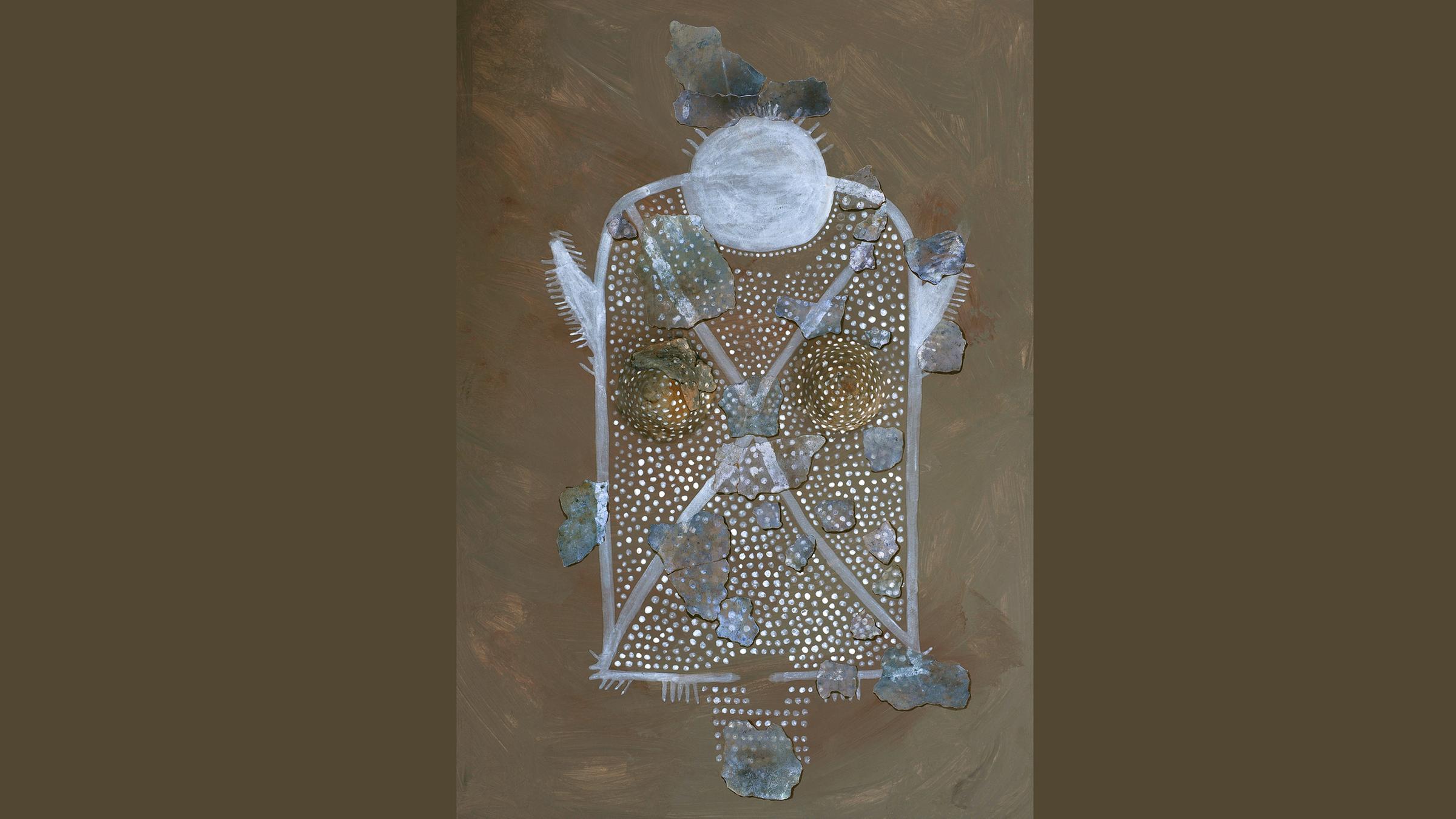 Neolithischer Wandverputz, ca. 5800 v. Chr.