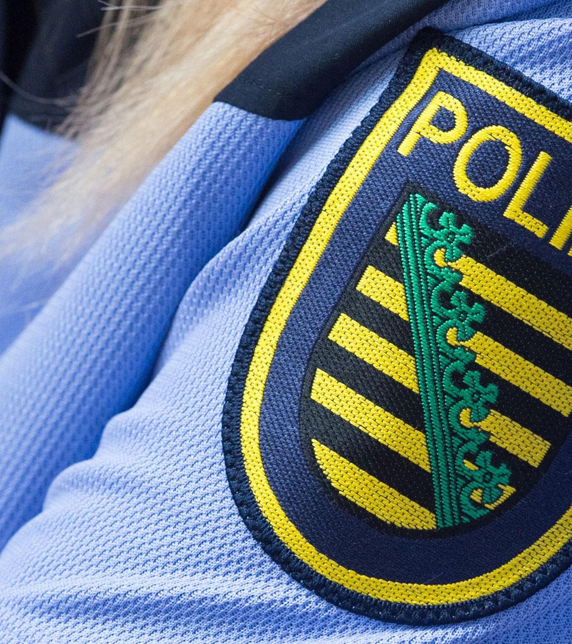 Symbolbild: Wappen der Polizei Sachsen