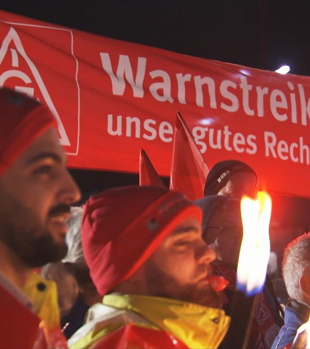 Warnstreiks in der Metallindustrie 