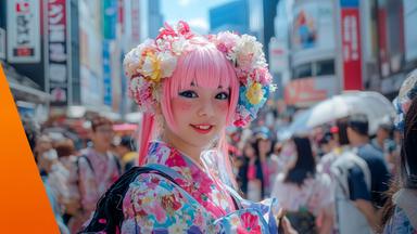 Frau in Japan