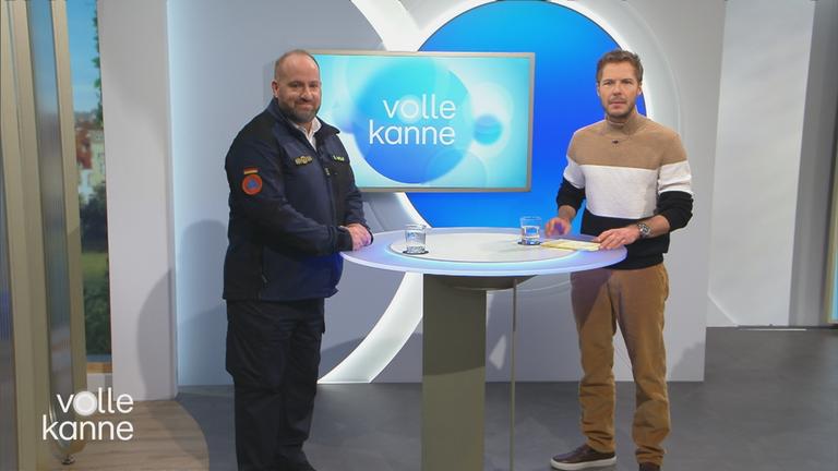 Daniel Wolf und Florian Weiss im "Volle Kanne"-Studio