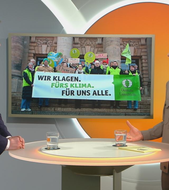 Florian Weiss im Gespräch mit Samuel Kirsch aus der ZDF‑Redaktion Recht und Justiz.