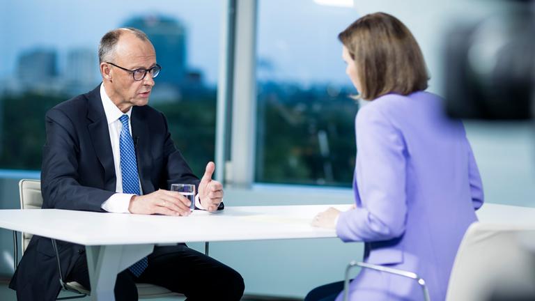 Was nun, Herr Merz? Friedrich Merz und Bettina Schausten