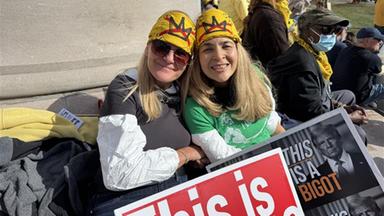 Laura Foose aus Bethesda, Maryland, und Darnell Martin aus New York City