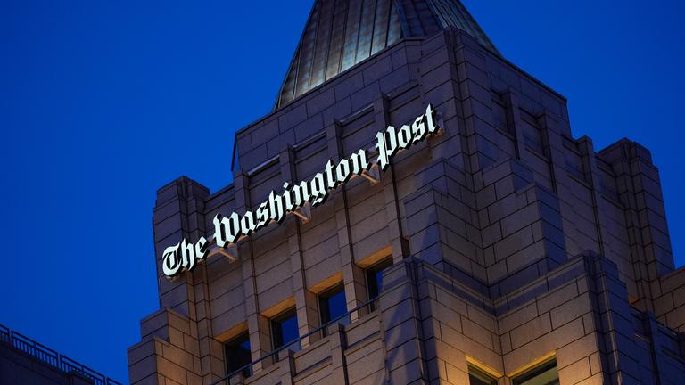 Die Außenfassade des Gebäudes der Washington Post