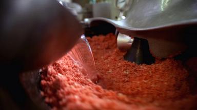 Produktion von Wurst