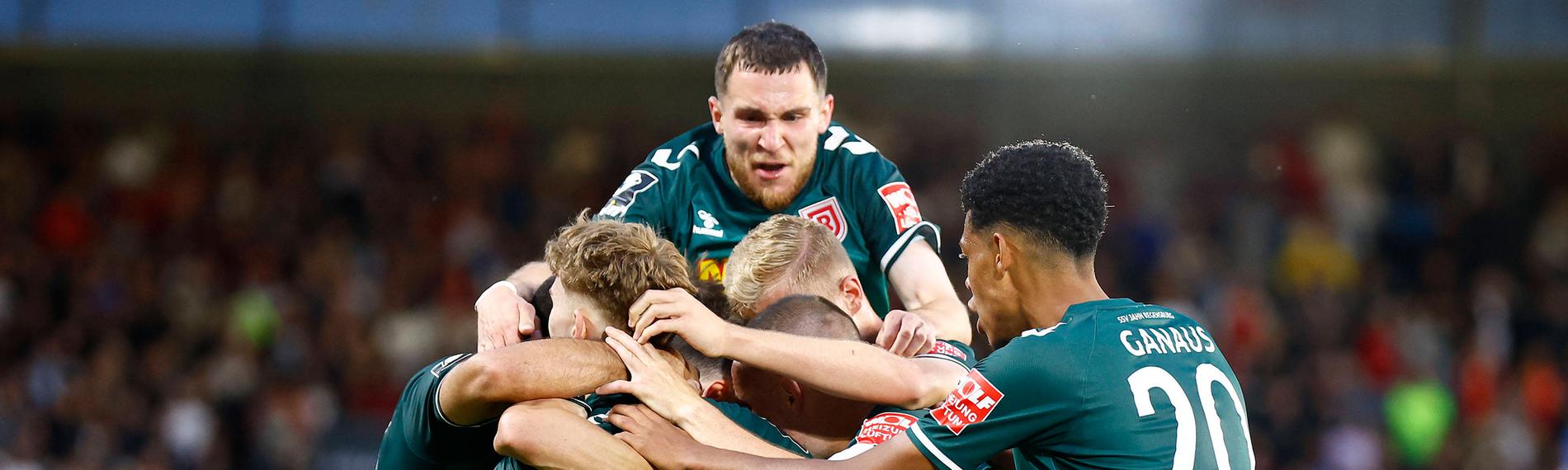 Der Torjubel zum 0:1.