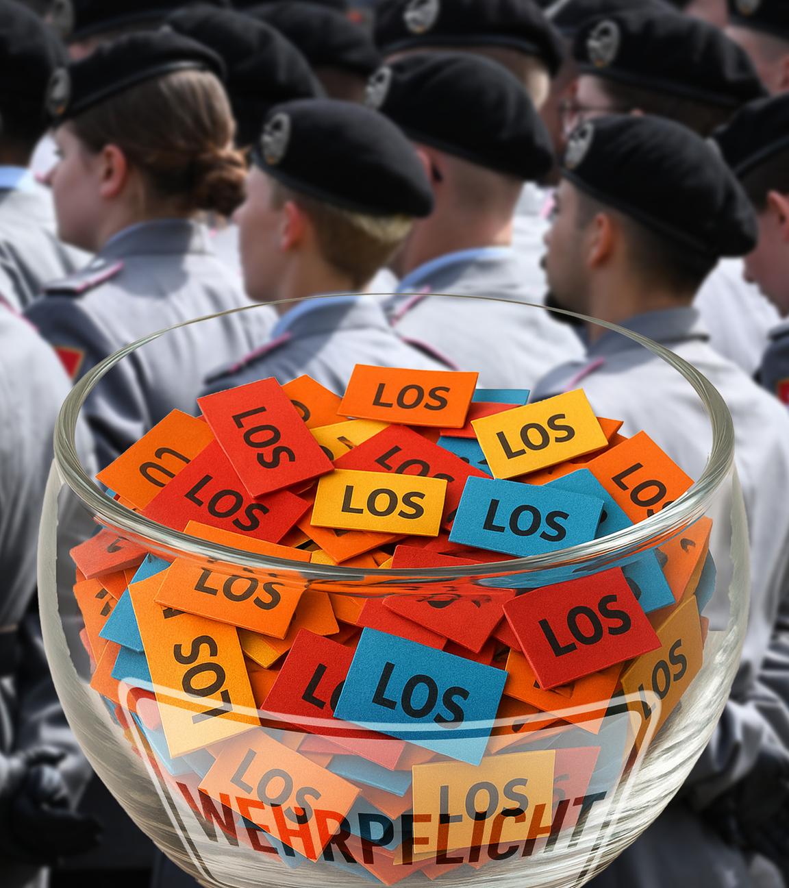 Per Los zur Bundeswehr? Sollten sich nicht genügend Freiwillige melden, könnte das eine Lösung sein.