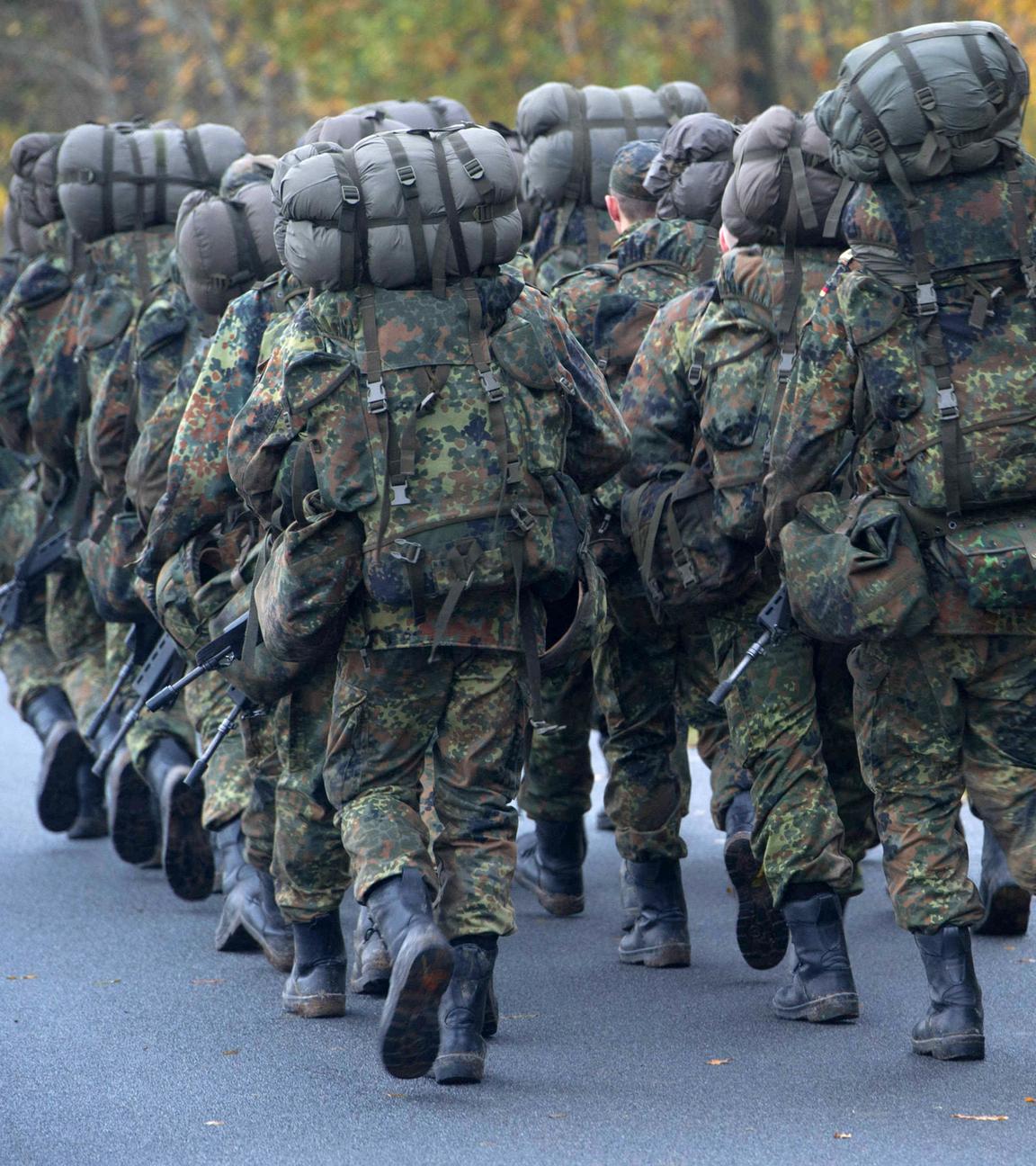 Soldaten in der Grundausbildung