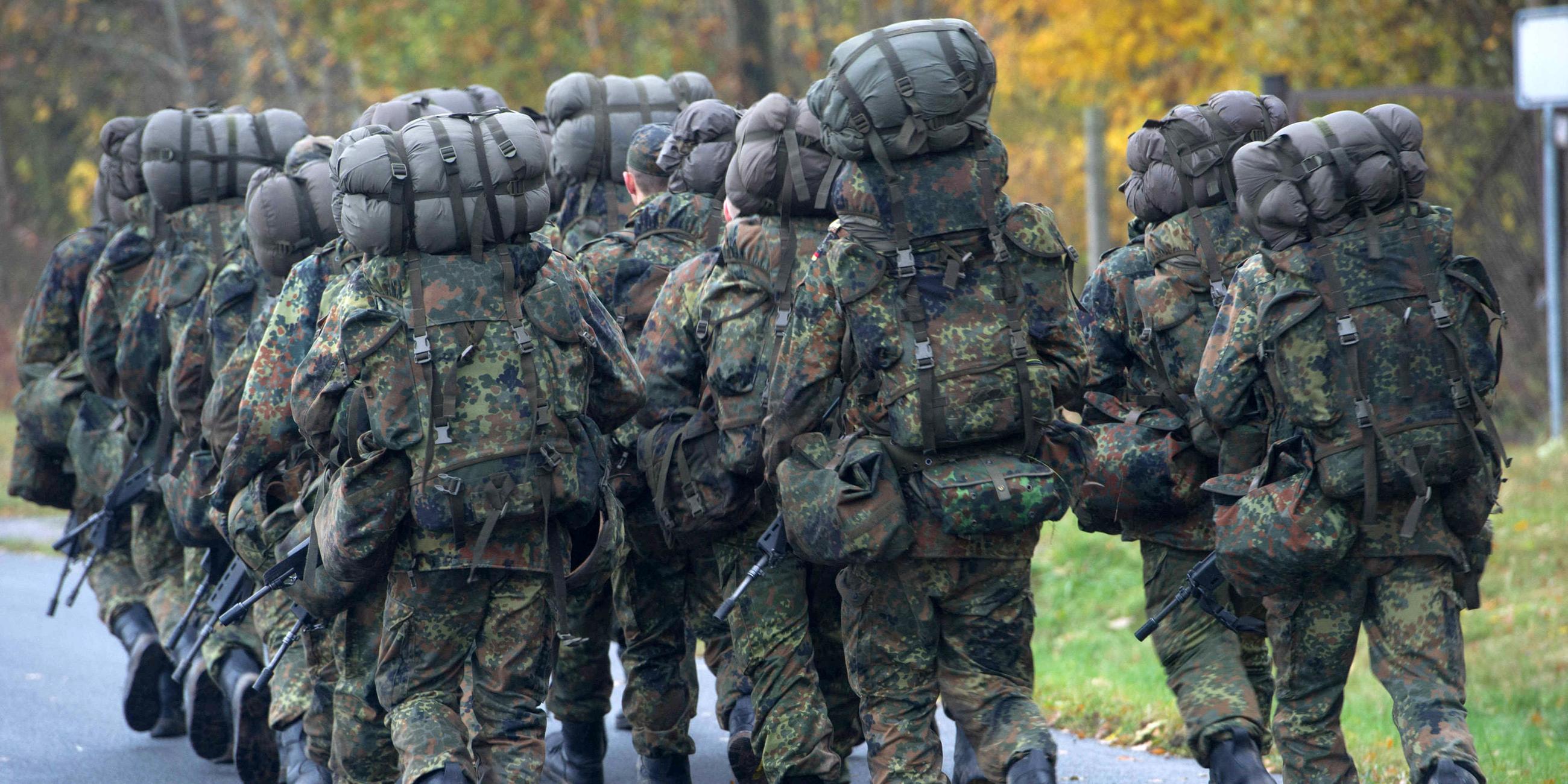 Soldaten in der Grundausbildung