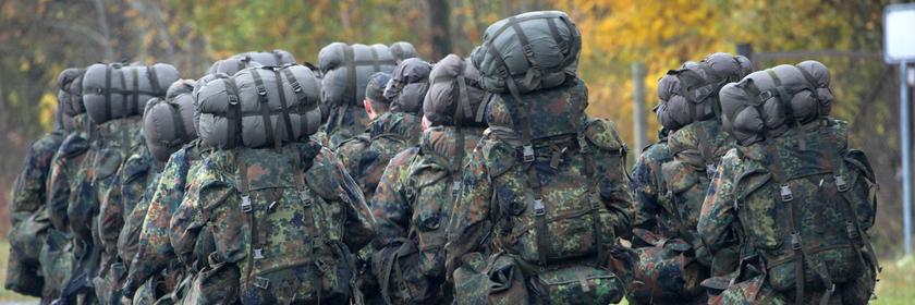 Soldaten in der Grundausbildung