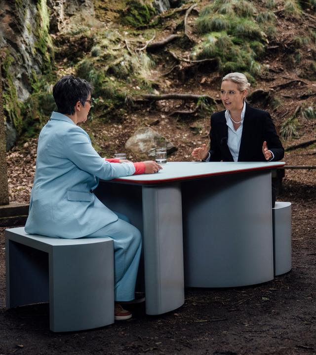  Alice Weidel im Gespräch mit Shakuntala Banerjee
