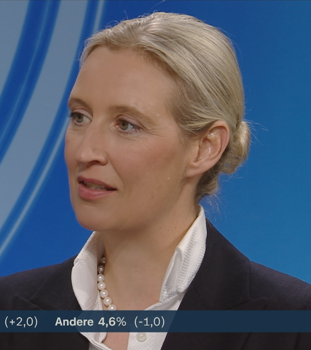 AfD-Chefin Alice Weidel mit einer Reaktion zur Landtagswahl in Rheinland-Pfalz.
