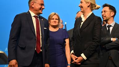 Alice Weidel und Tino Chrupalla nach Wiederwahl zum Parteivorsitz