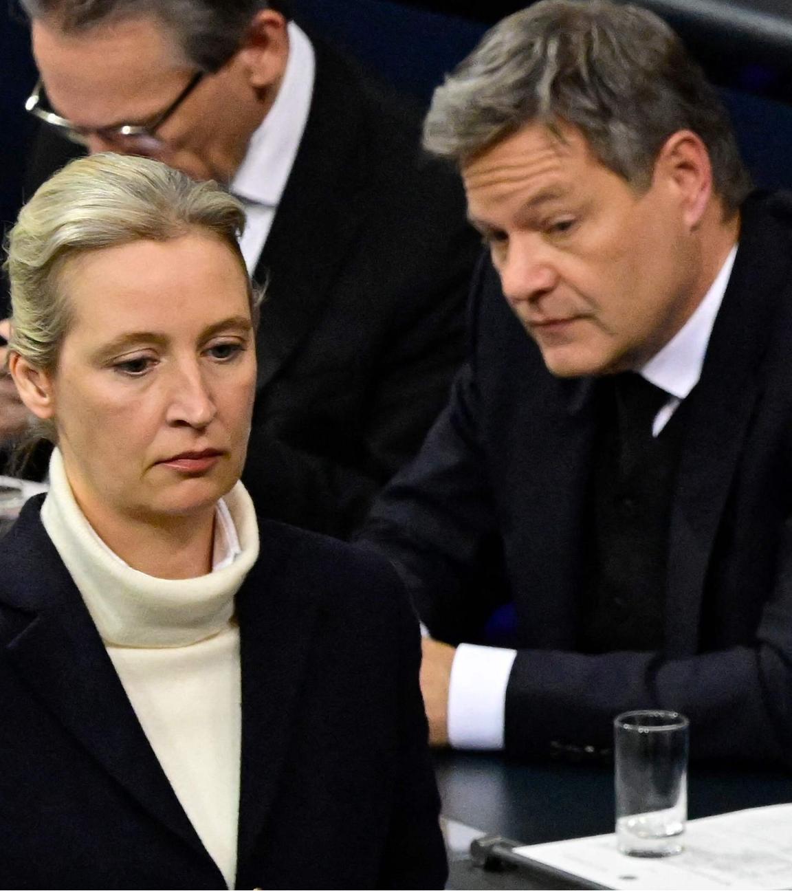 Alice Weidel und Robert Habeck