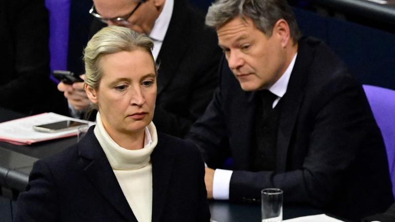 Alice Weidel und Robert Habeck