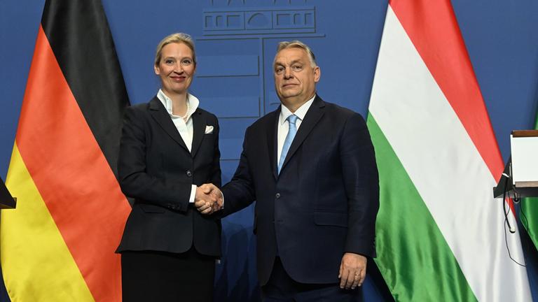 Alice Weidel und Viktor Orban