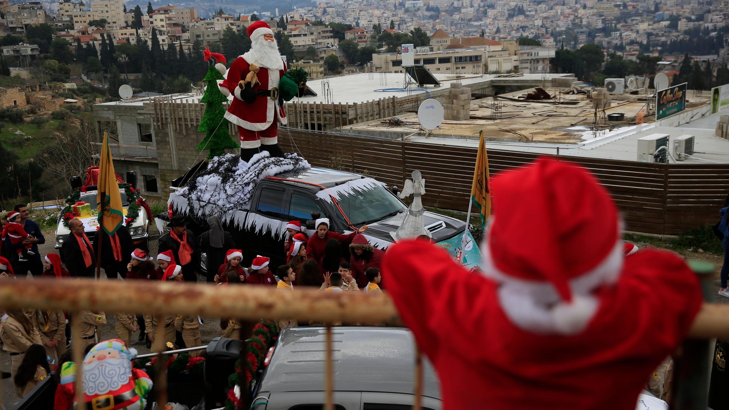 Weihnachten in Nazareth (Israel), aufgenommen am 24.12.2018 