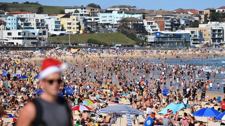 Weihnachten in Sydney, aufgenommen am 25.12.2018 
