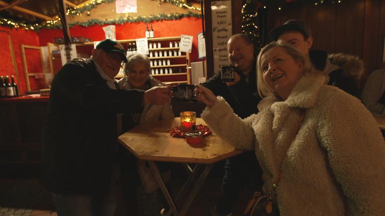 Sicherheitsvorkehrung auf Weihnachtsmarkt